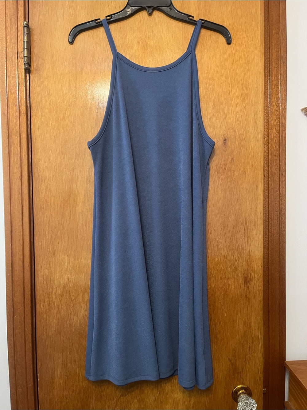 Wallflower Navy Blue Sleeveless Midi A-Line Dress